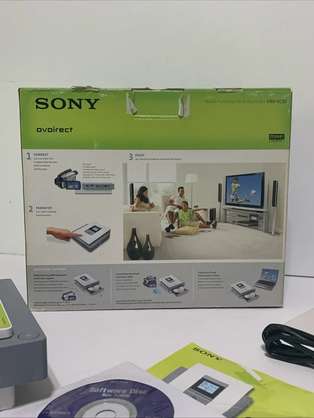 SONY DVDirect VRD-VC30 Multifunction DVD Recorder Home Movies to DVD Transfer